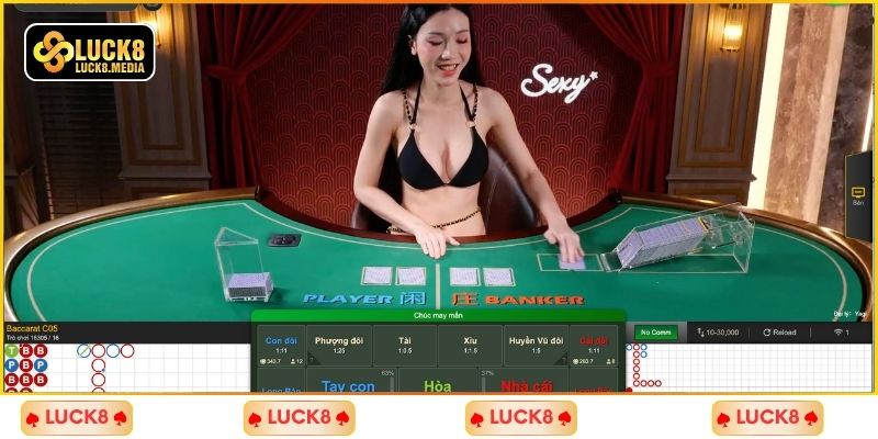 LUCK8 | Baccarat LUCK8 - 5 Sảnh Game HOT Nhất Sòng Bạc Live Casino 1 5 lý do nên tham gia game Baccarat LUCK8