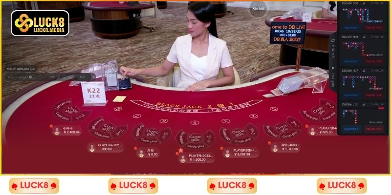 LUCK8 | Blackjack LUCK8 - Game Casino Làm Giàu Không Nên Bỏ Qua 3 Chia sẻ luật chơi bài Blackjack chi tiết nhất